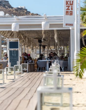 Kuzina beach restaurant Mykonos